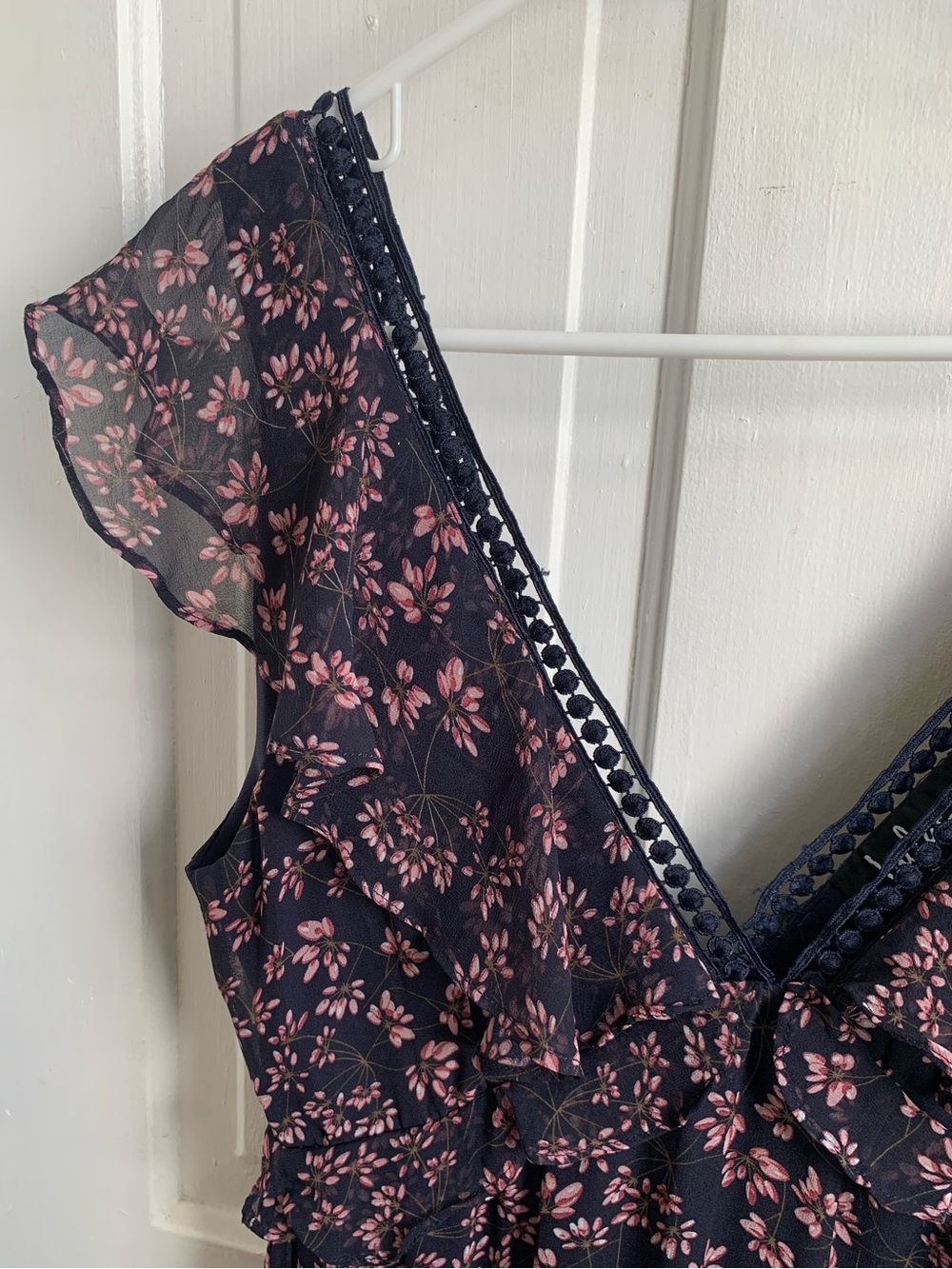 Lulu’s Darling Daydream Floral Maxi Dress Small Navy Pink - Picture 3 of 5
